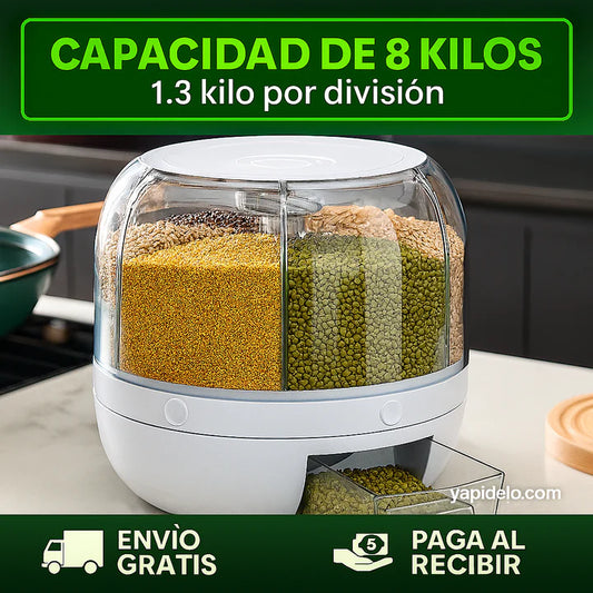 Dispensador De Granos Giratorio
