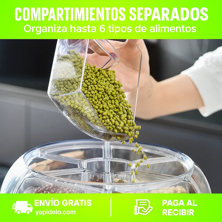 Dispensador De Granos Giratorio