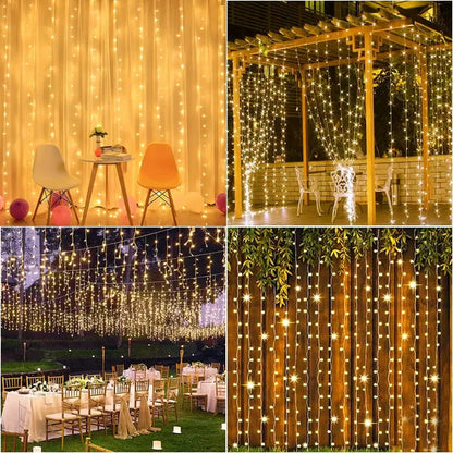 LumiFest™ CORTINA 3X2 MTS LUZ CALIDA