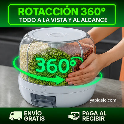 Dispensador De Granos Giratorio
