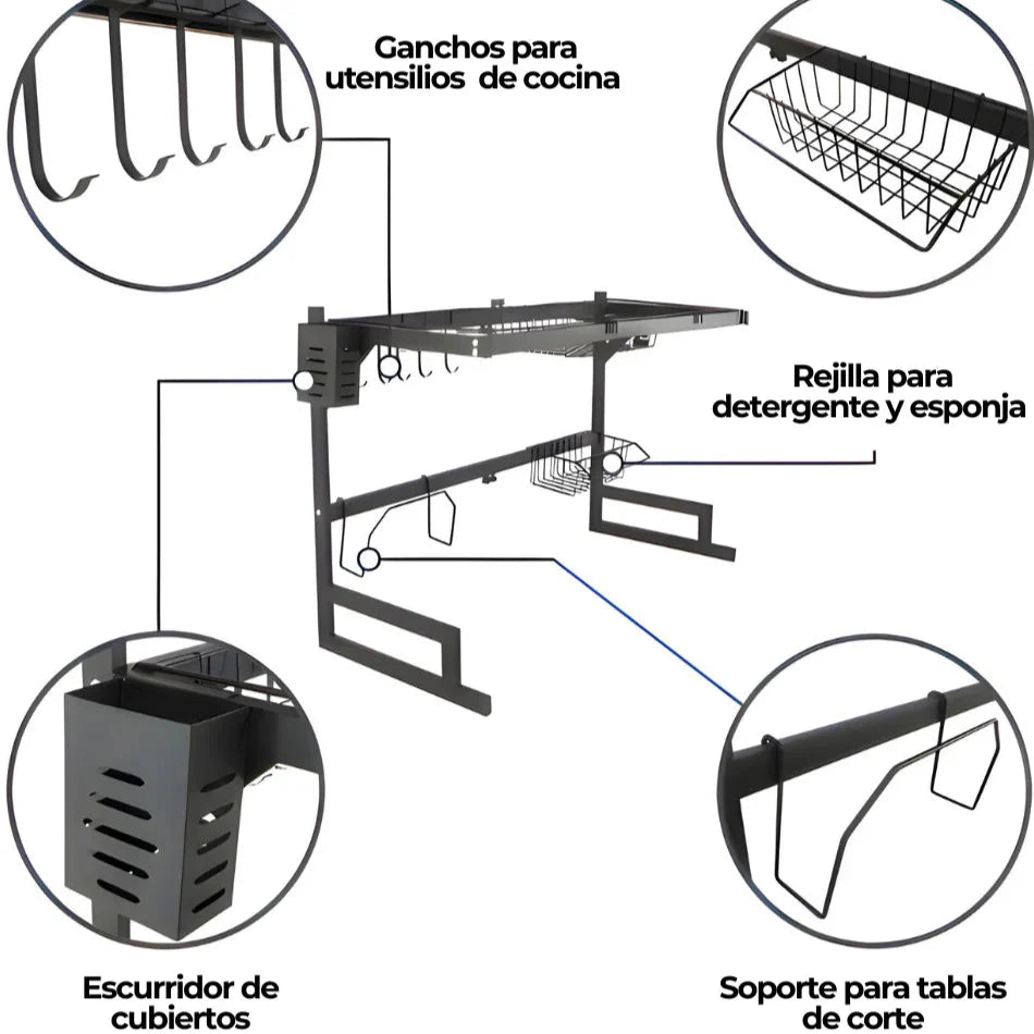 Escurridor Rack  De Loza  85 cm