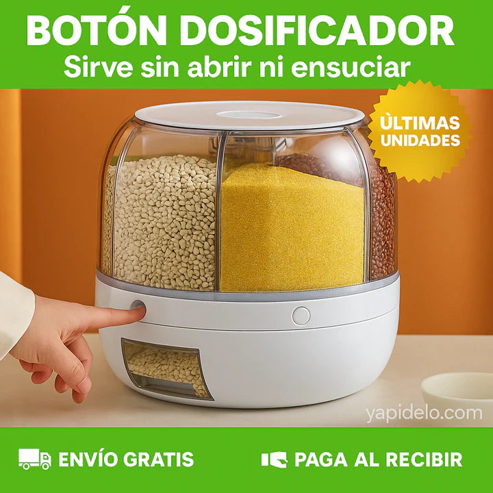 Dispensador De Granos Giratorio