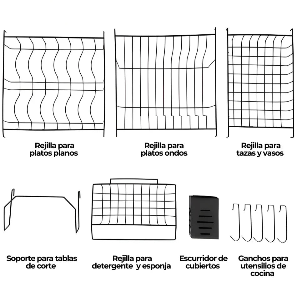 Escurridor Rack  De Loza  85 cm