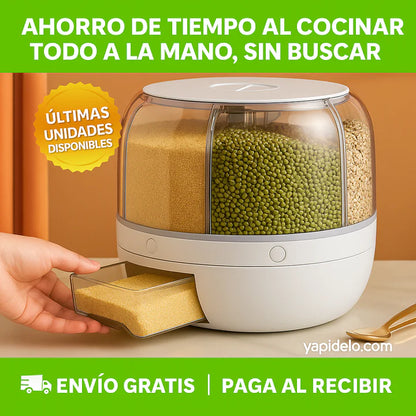 Dispensador De Granos Giratorio