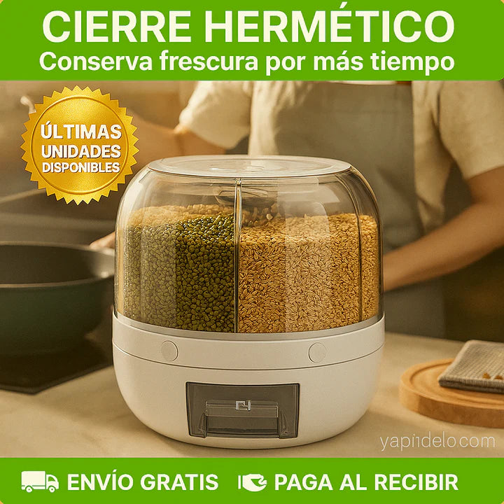 Dispensador De Granos Giratorio