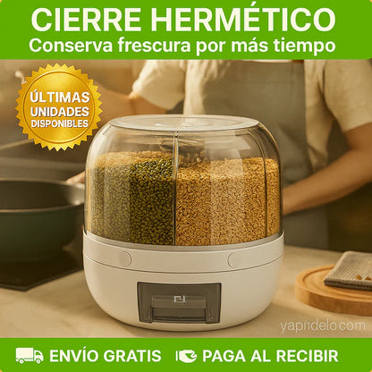 Dispensador De Granos Giratorio