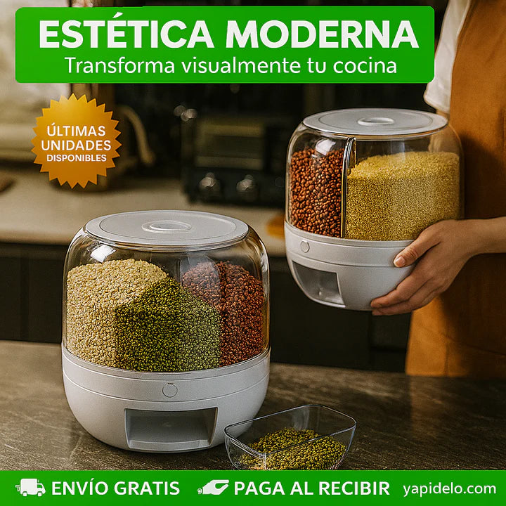 Dispensador De Granos Giratorio