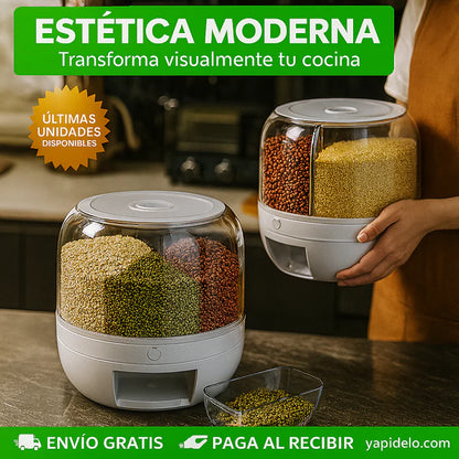 Dispensador De Granos Giratorio