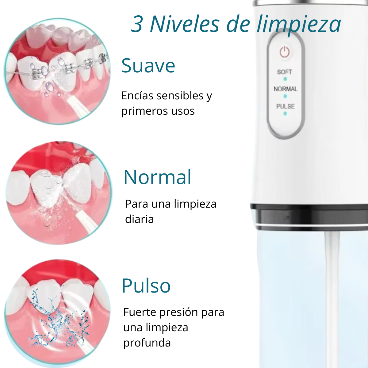 DentaSmile™ IRRIGADOR BUCAL RECARGABLE
