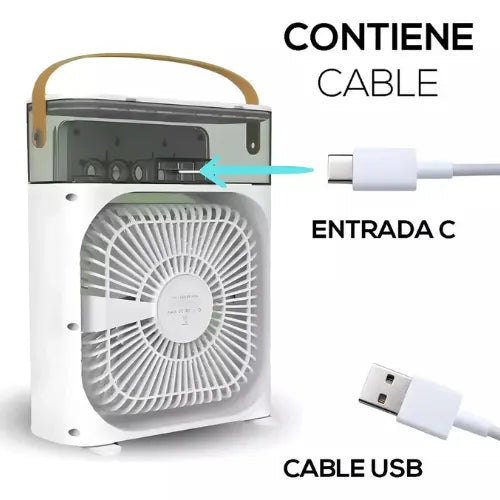 Aire Acondicionado Portátil, Ventilador Humidificador ™ | ❄️¡Despídete del calor!❄️