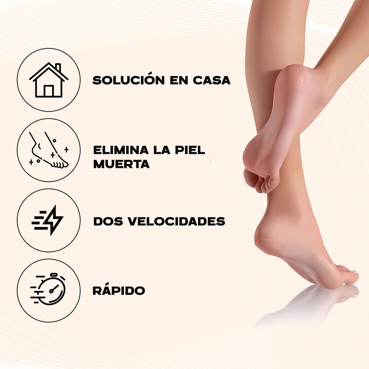 PediBelle™ Lima Anti-Callos Eléctrica Profesional