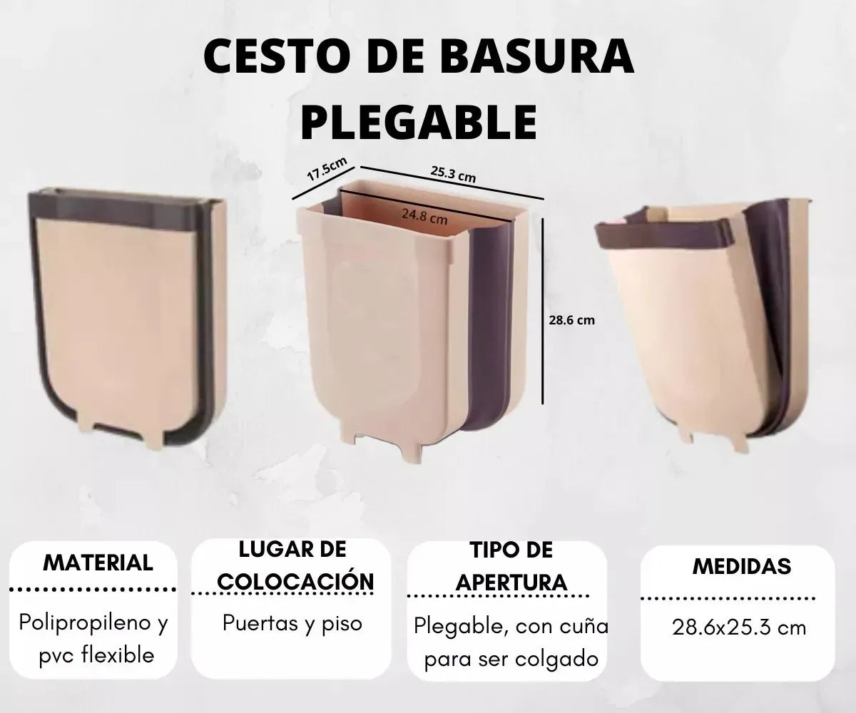 Basurero Plegable® - Espacio limpio y ordenado