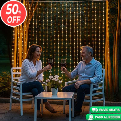 LumiFest™ CORTINA 3X2 MTS LUZ CALIDA